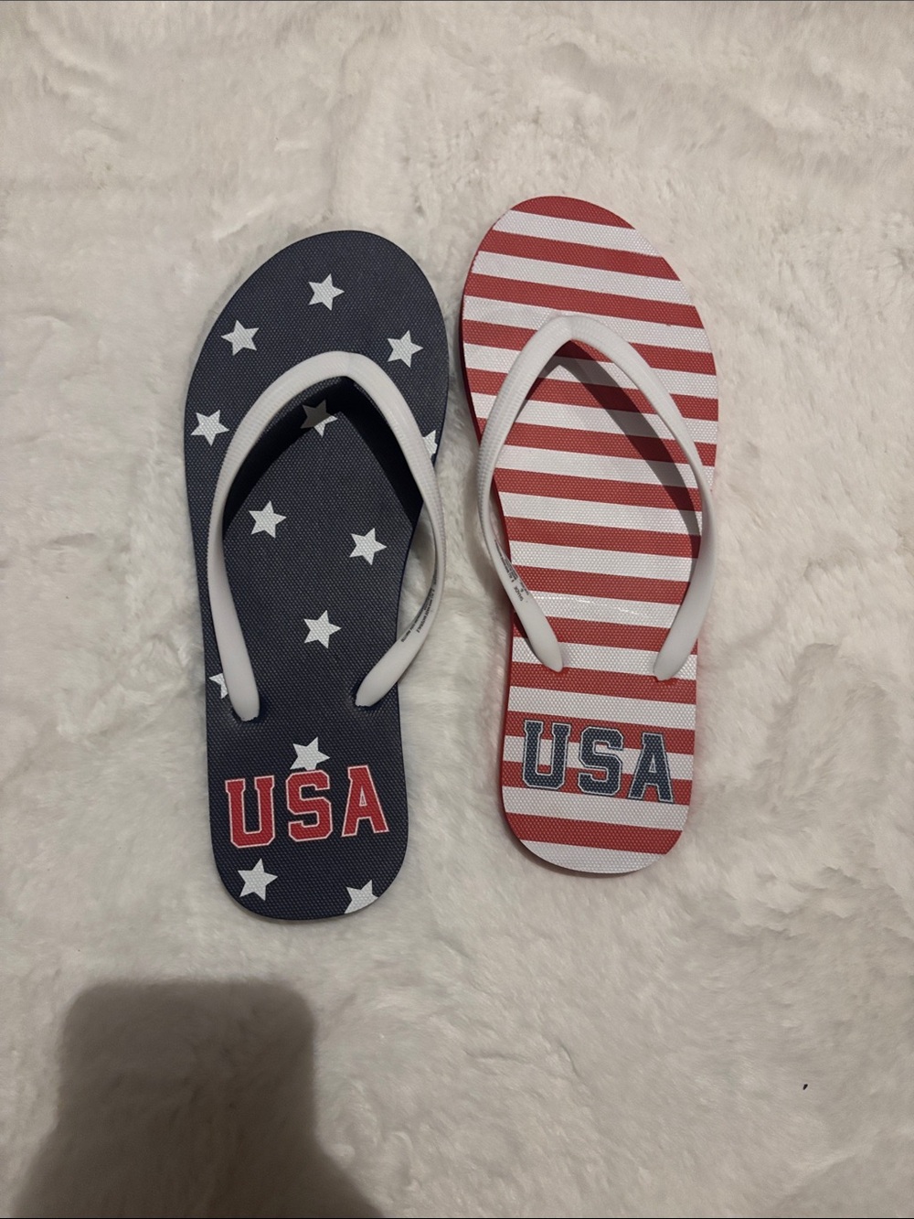 Shade & Shore Kids' USA Flag Flip Flops - Red, White & Blue